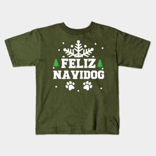 Feliz Navidog (2) Kids T-Shirt
